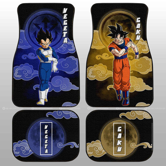 Vegeta And Goku Car Floor Mats Custom Car Accessories - Gearcarcover - 1