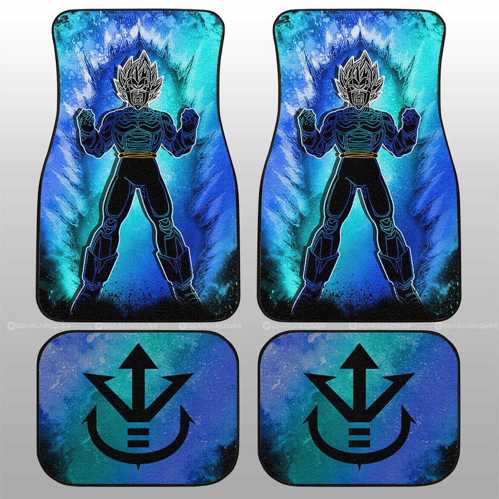 Vegeta Blue Car Floor Mats Custom Anime Car Accessories - Gearcarcover - 1