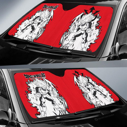 Vegeta Blue Car Sunshade Custom Car Accessories Manga Style For Fans - Gearcarcover - 2