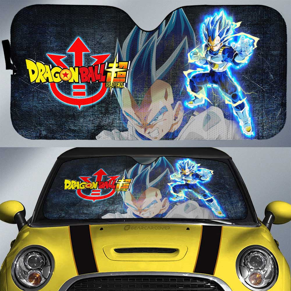 Vegeta Blue Car Sunshade Custom Car Interior Accessories - Gearcarcover - 1