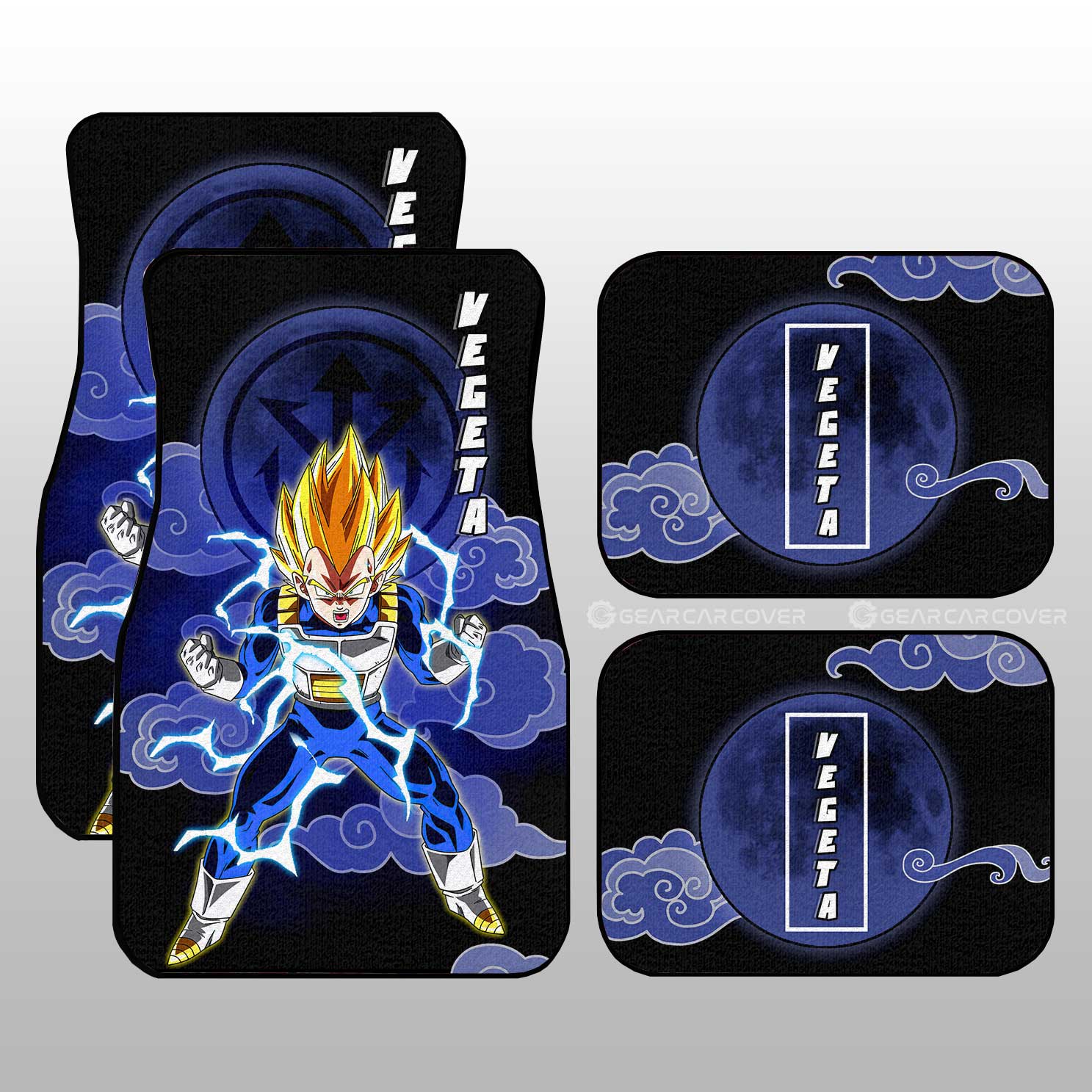 Vegeta SSJ Car Floor Mats Custom Anime Dragon Ball Car Accessories - Gearcarcover - 1