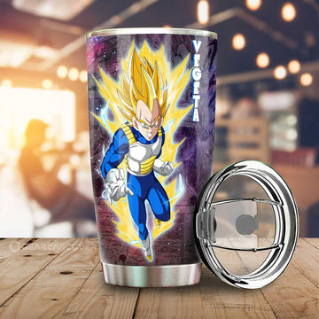 Vegeta SSJ Tumbler Cup Custom Car Accessories Galaxy Style - Gearcarcover - 1
