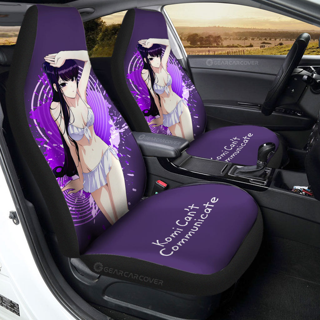 Waifu Girl Komi Shouko Car Seat Covers Custom Komi-san Wa Komyushou De