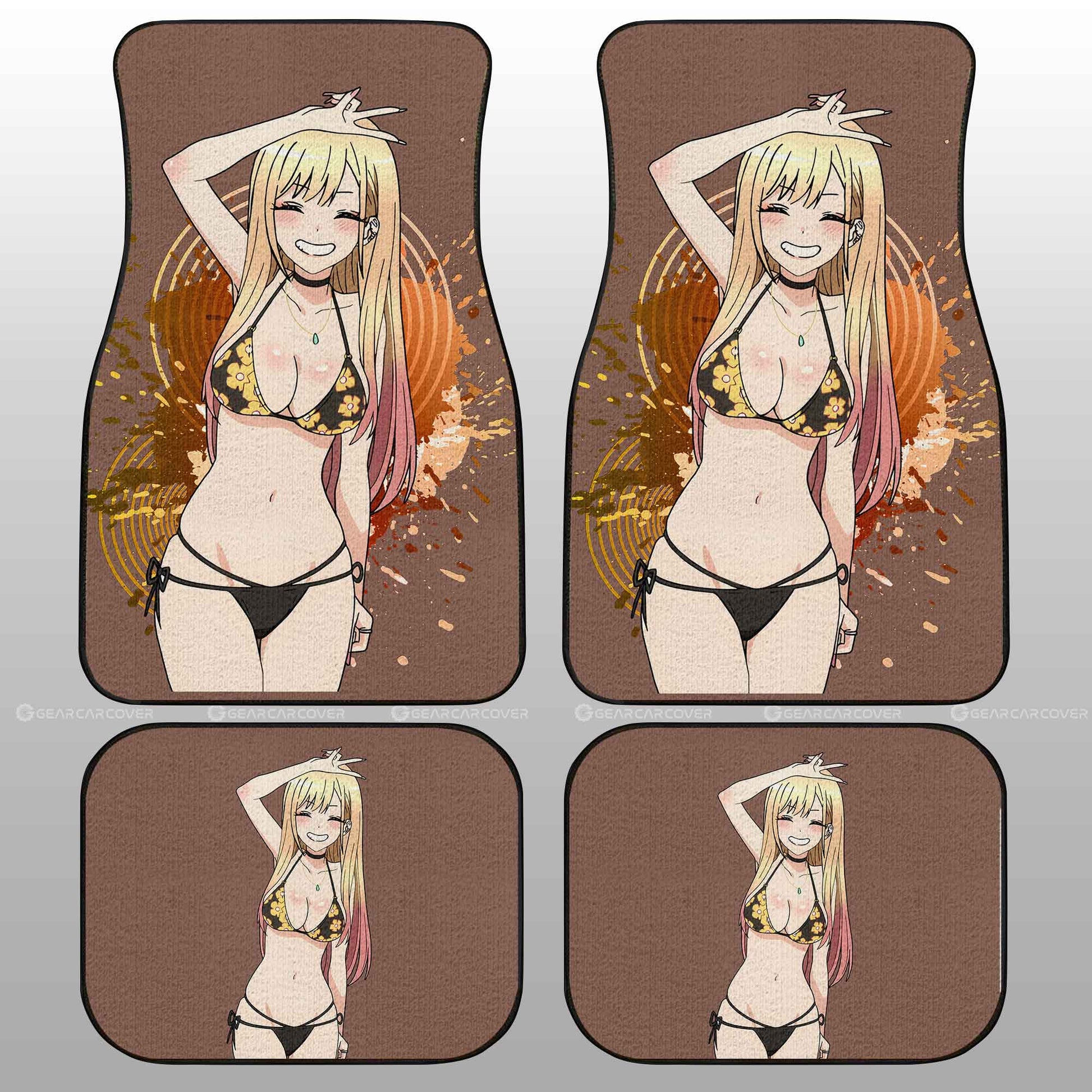 Waifu Girl Marin Kitagawa Car Floor Mats Custom Sono Bisque Doll wa Koi wo Suru Car Accessories - Gearcarcover - 2