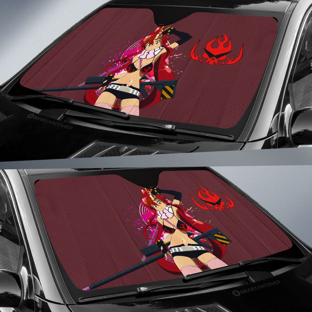 Waifu Girl Yoko Littner Car Sunshade Custom Gurren Lagann Car Accessories - Gearcarcover - 2