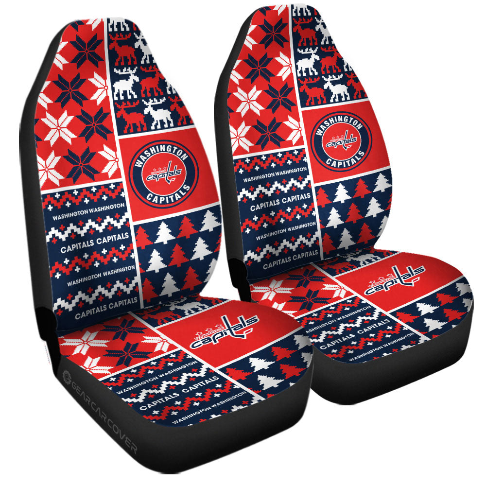 Washington Capitals Car Seat Covers Custom Ugly Style Car Accessories - Gearcarcover - 3
