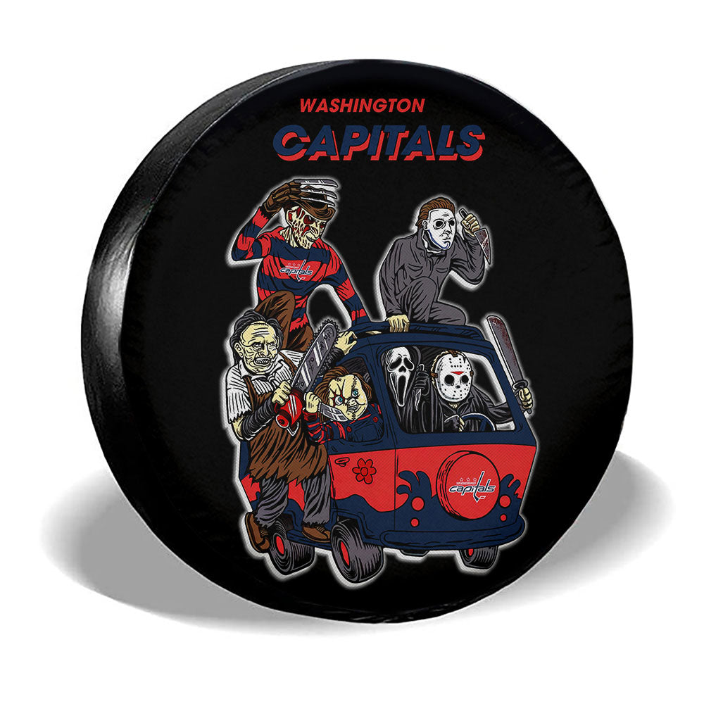 Washington Capitals Spare Tire Covers Horror Characters Car Accessories - Gearcarcover - 3