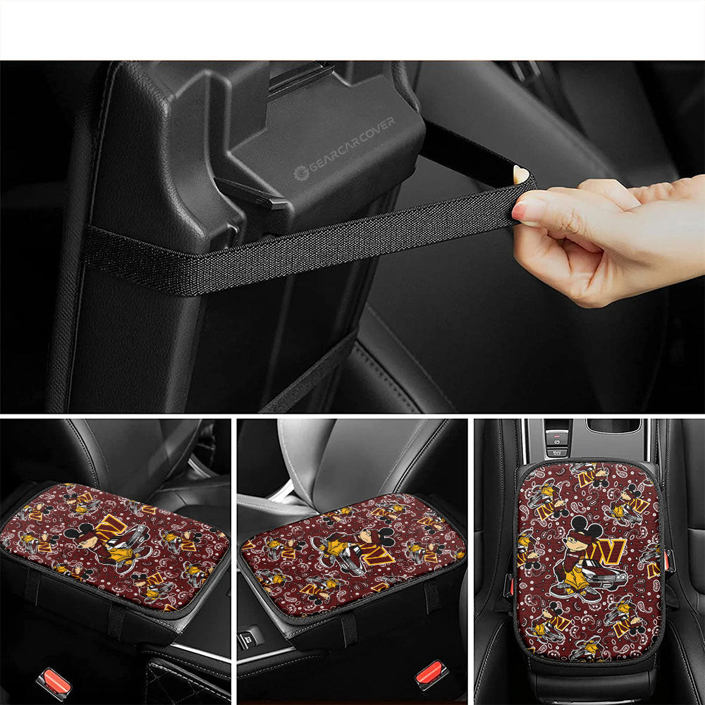 Washington Commanders Car Center Console Cover Cartoon Theme Collection - Gearcarcover - 4