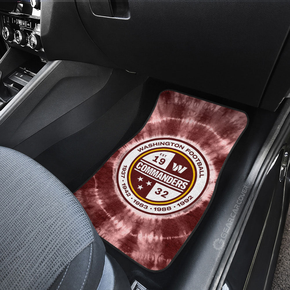 Washington Commanders Car Floor Mats Custom Tie Dye Car Accessories - Gearcarcover - 3