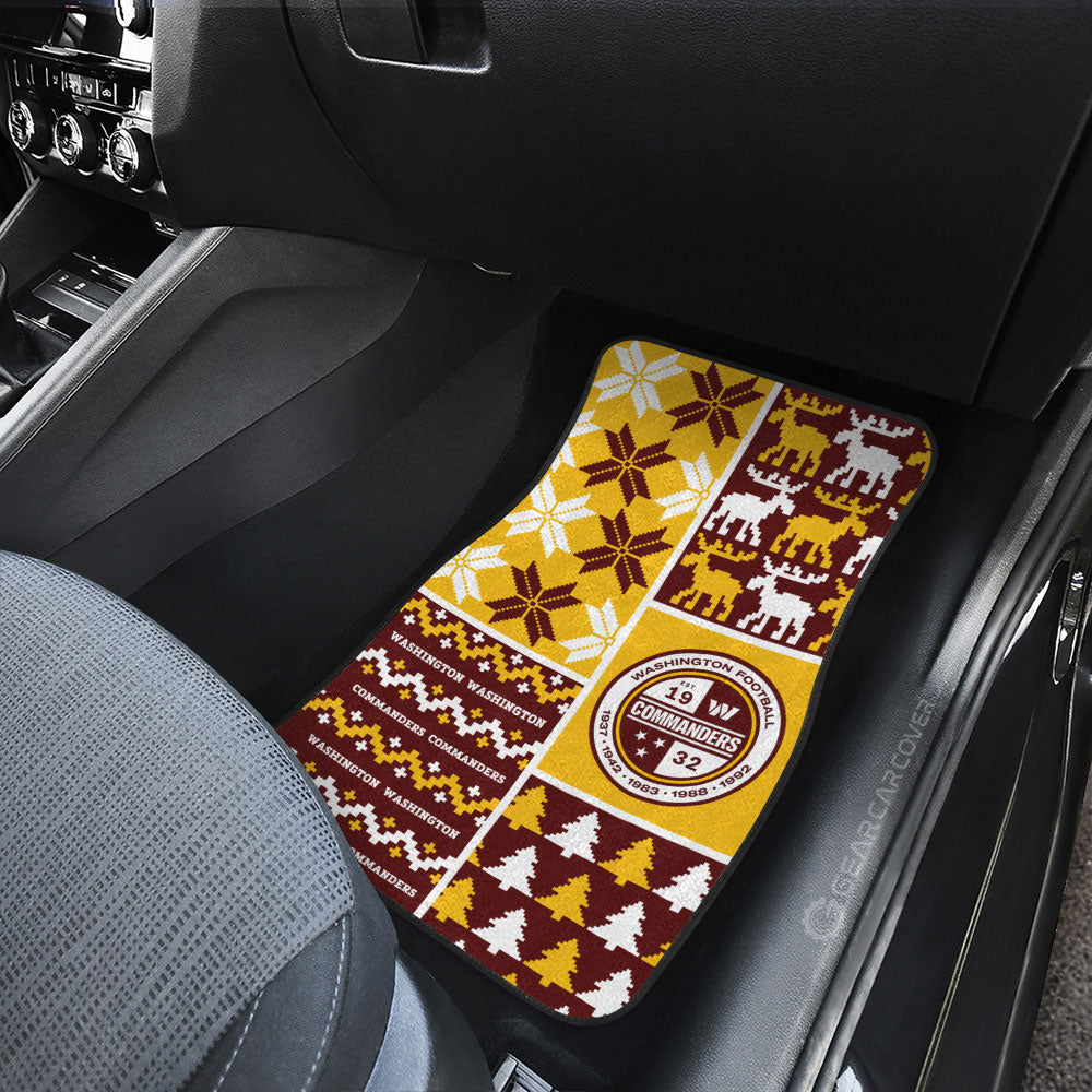 Washington Commanders Car Floor Mats Custom Ugly Style Car Accessories - Gearcarcover - 3
