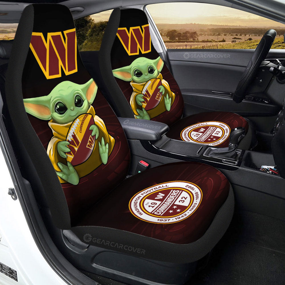 Washington Commanders Car Seat Covers Baby Yoda Car Accessories For Fan - Gearcarcover - 2