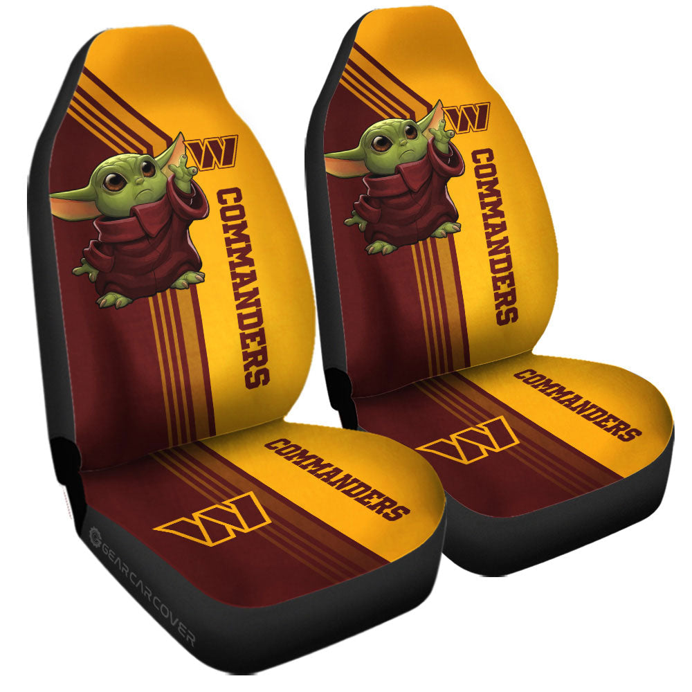 Washington Commanders Car Seat Covers Baby Yoda Car Accessories - Gearcarcover - 3