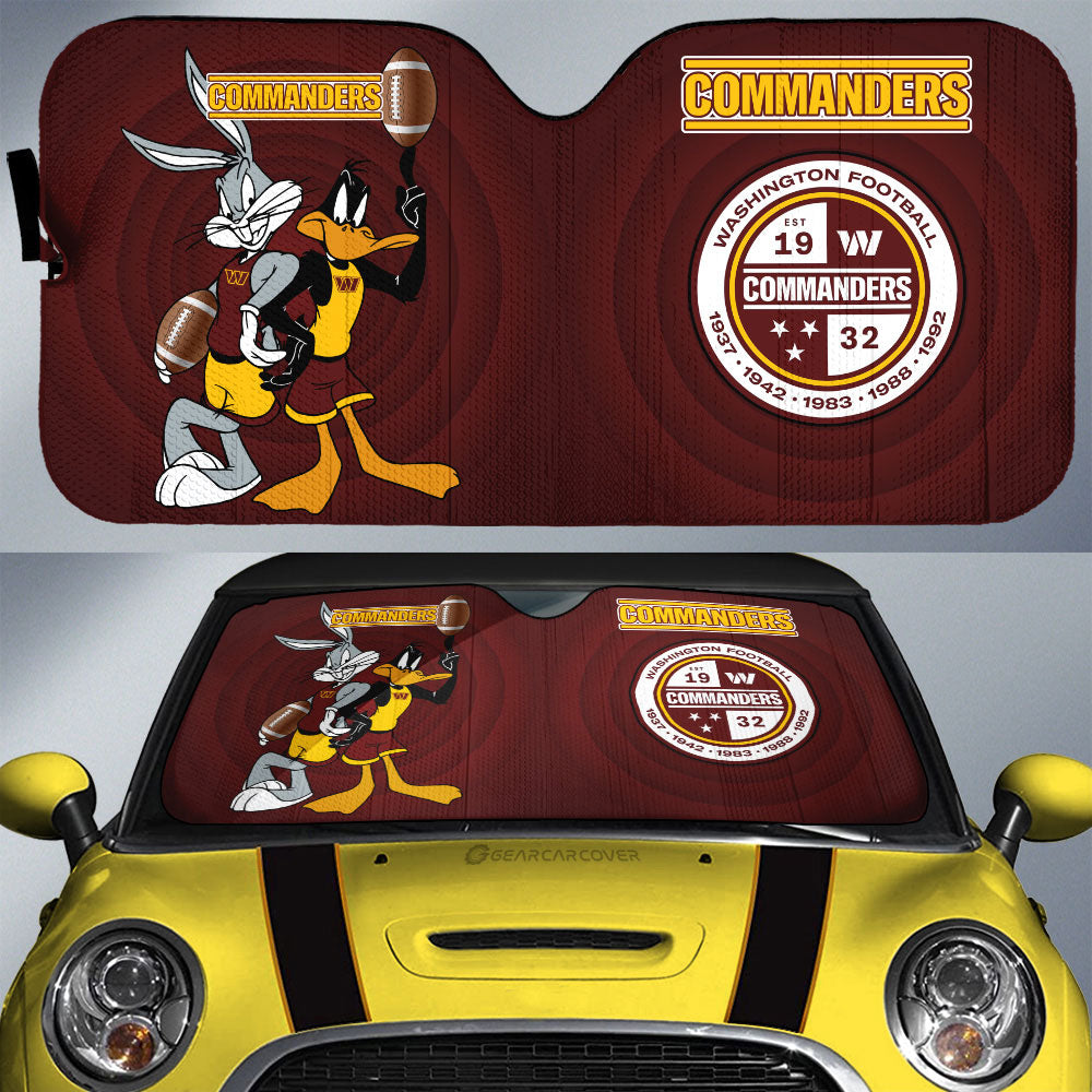 Washington Commanders Car Sunshade Custom Car Accessories - Gearcarcover - 1