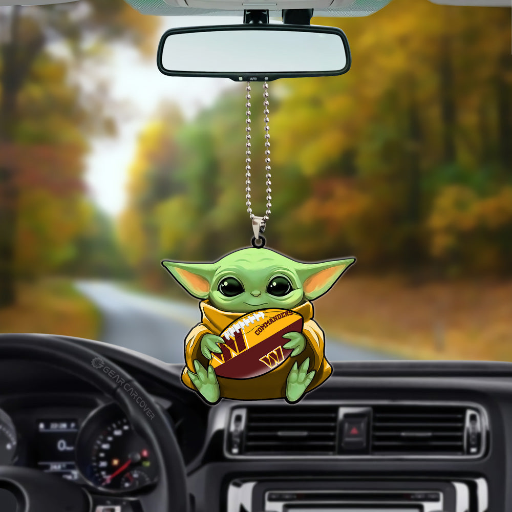 Washington Commanders Ornament Baby Yoda Car Accessories - Gearcarcover - 3