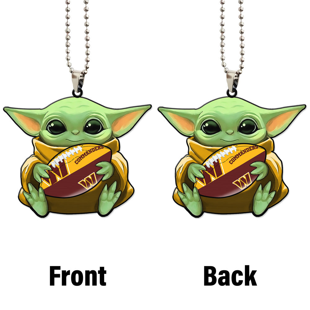 Washington Commanders Ornament Baby Yoda Car Accessories - Gearcarcover - 4