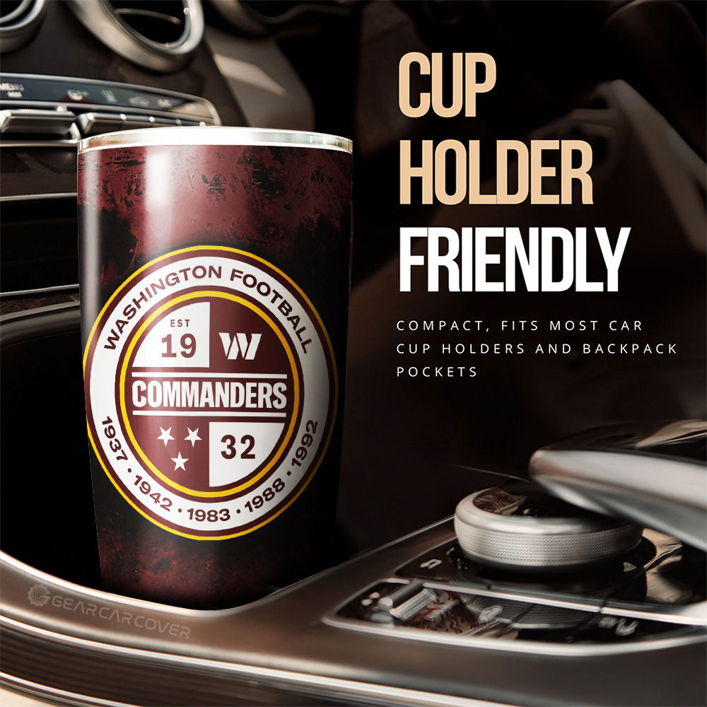 Washington Commanders Tumbler Cup Custom Car Accessories - Gearcarcover - 3