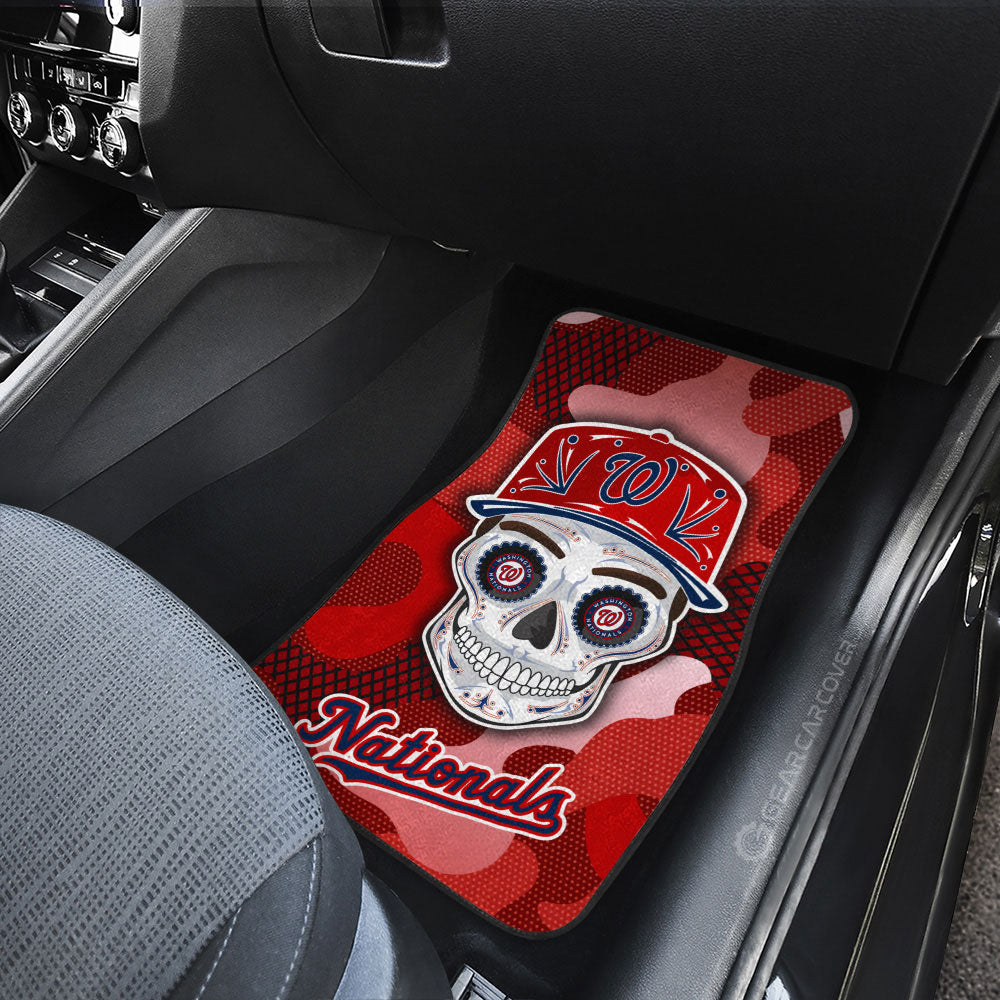 Washington Nationals Car Floor Mats Skull Theme Collection - Gearcarcover - 3