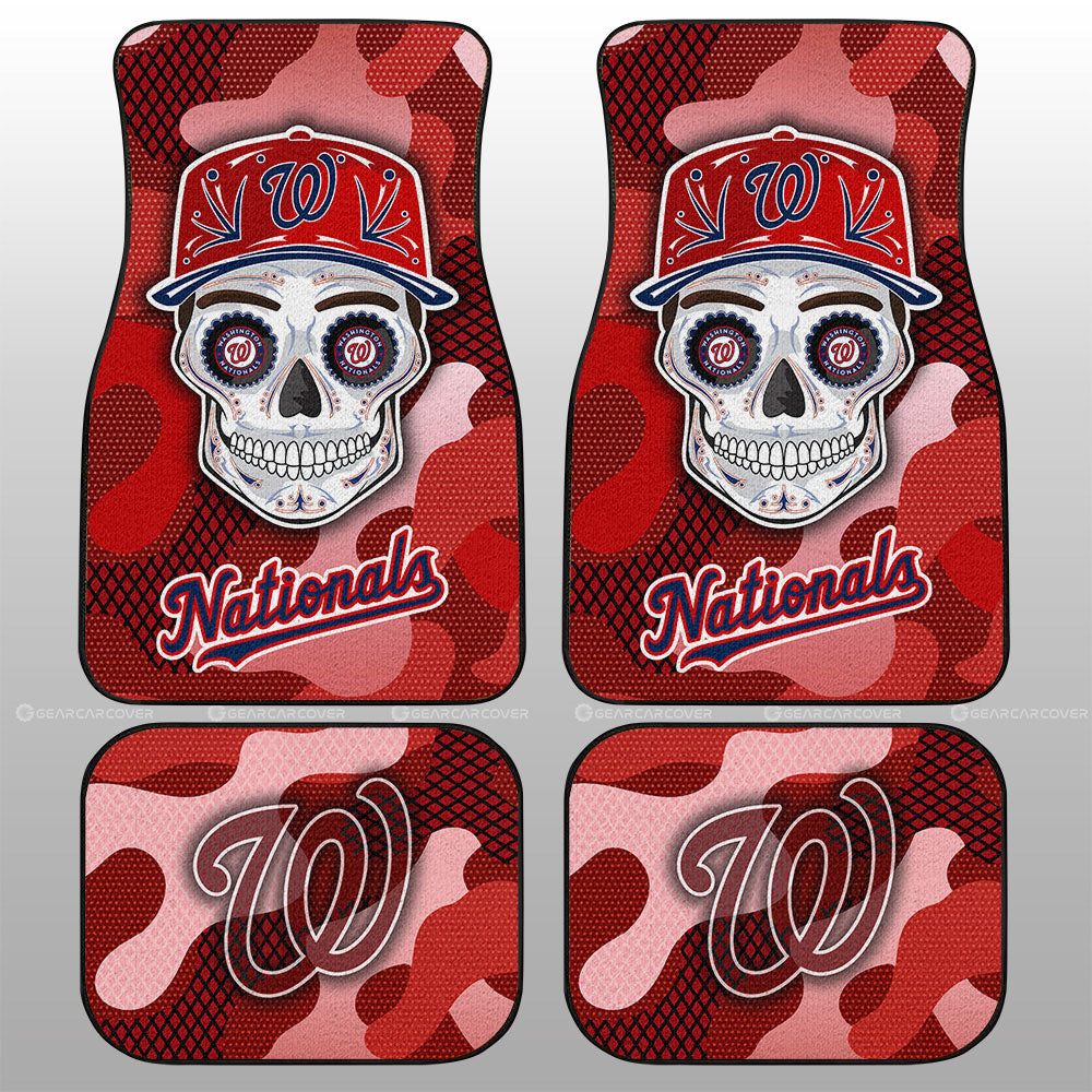 Washington Nationals Car Floor Mats Skull Theme Collection - Gearcarcover - 1