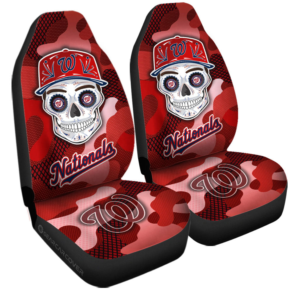 Washington Nationals Car Seat Covers Skull Theme Collection - Gearcarcover - 3