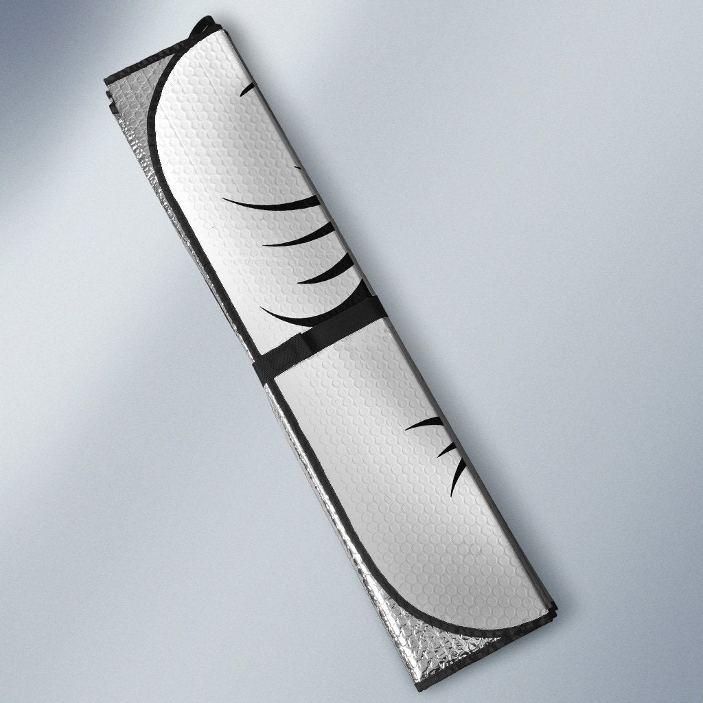 White Cute Car Eyes Sun Shade Custom Cool Car Accessories - Gearcarcover - 3