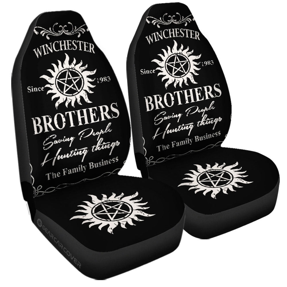 Winchester Family Car Seat Covers Custom Supernatural Car Accessories - Gearcarcover - 3