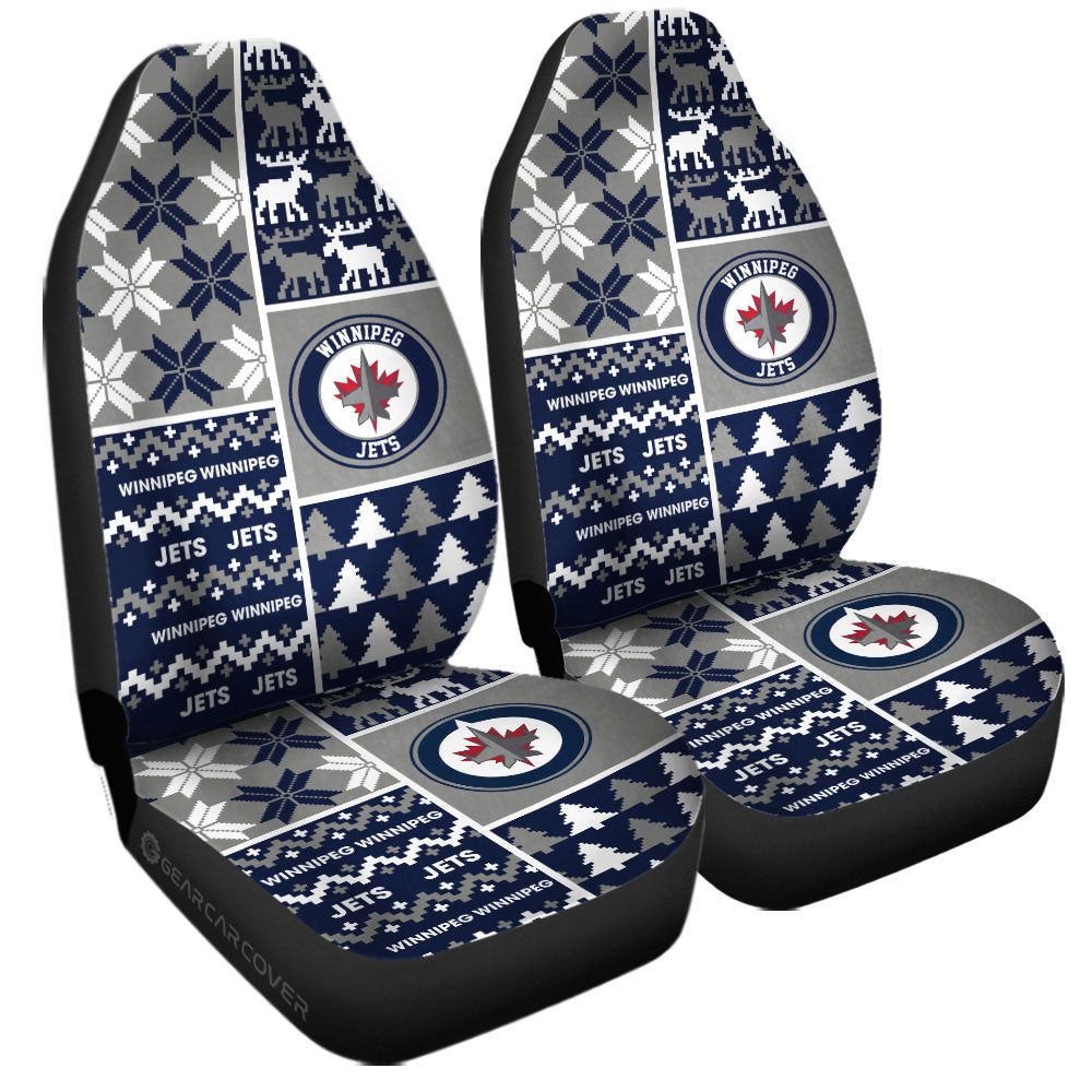Winnipeg Jets Car Seat Covers Custom Ugly Style Car Accessories - Gearcarcover - 3