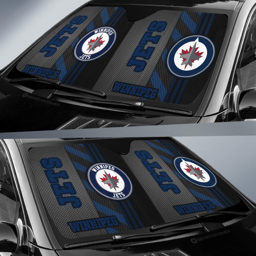 Winnipeg Jets Car Sunshade Custom Car Accessories - Gearcarcover - 2