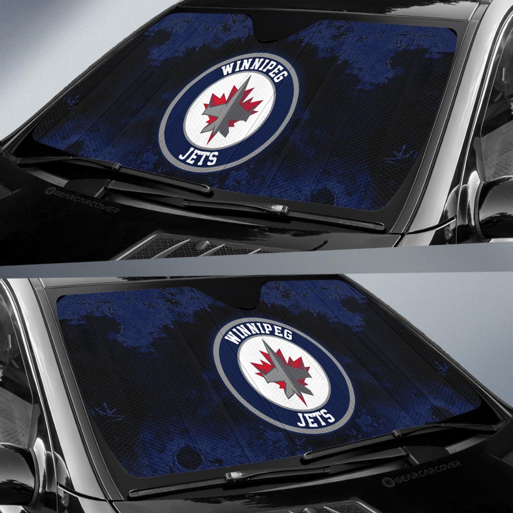 Winnipeg Jets Car Sunshade Custom Car Accessories - Gearcarcover - 2