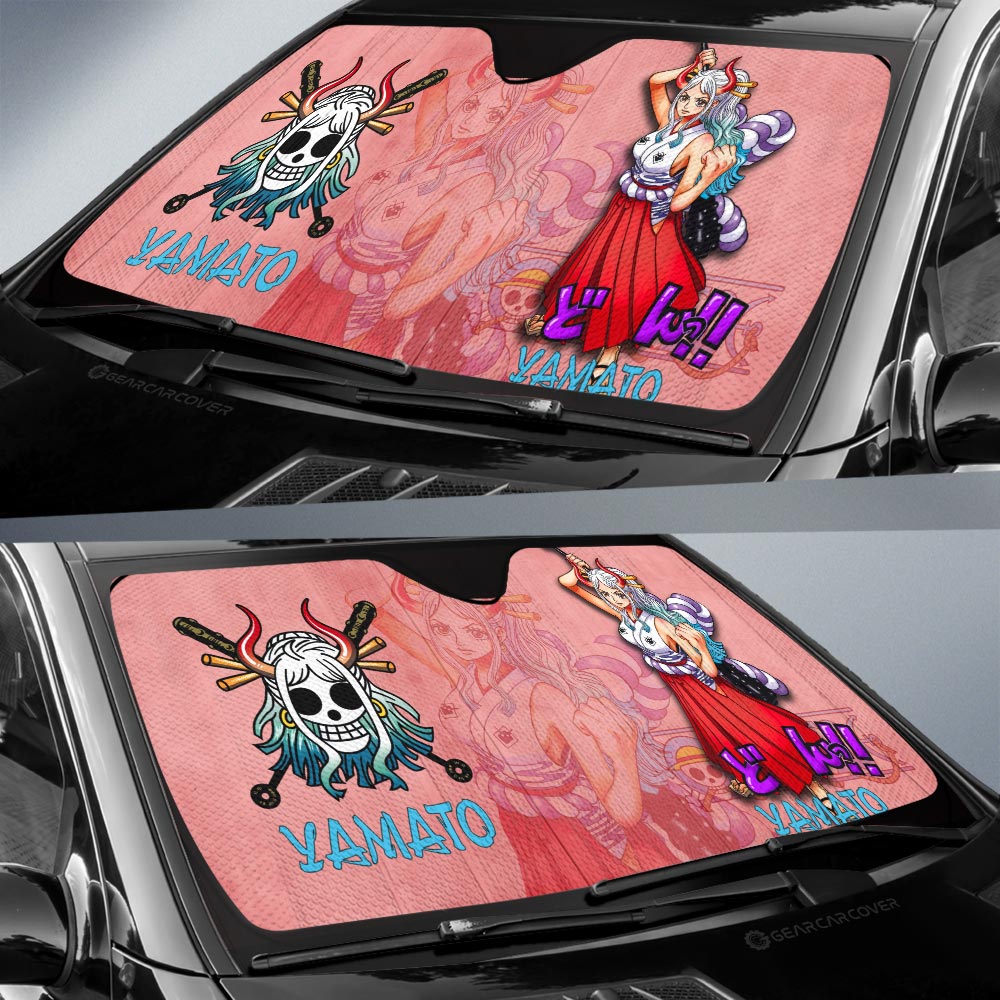 Yamato Car Sunshade Custom One Piece Anime Car Accessories - Gearcarcover - 2