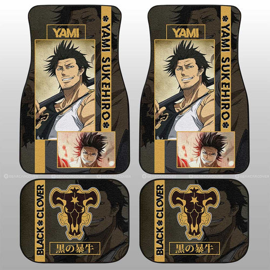 Yami Sukehiro Car Floor Mats Custom Black Clover Anime - Gearcarcover - 2