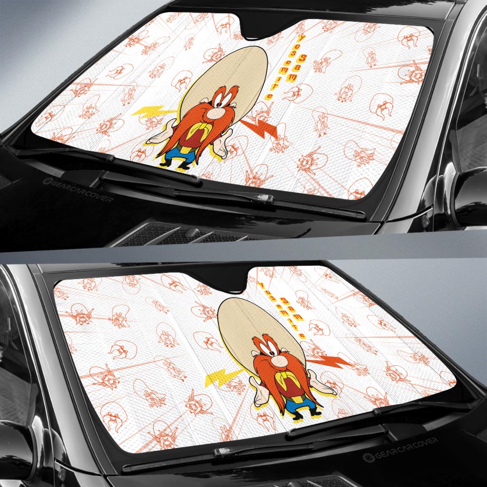 Yosemite Sam Car Sunshade Custom Cartoon Car Accessories - Gearcarcover - 2