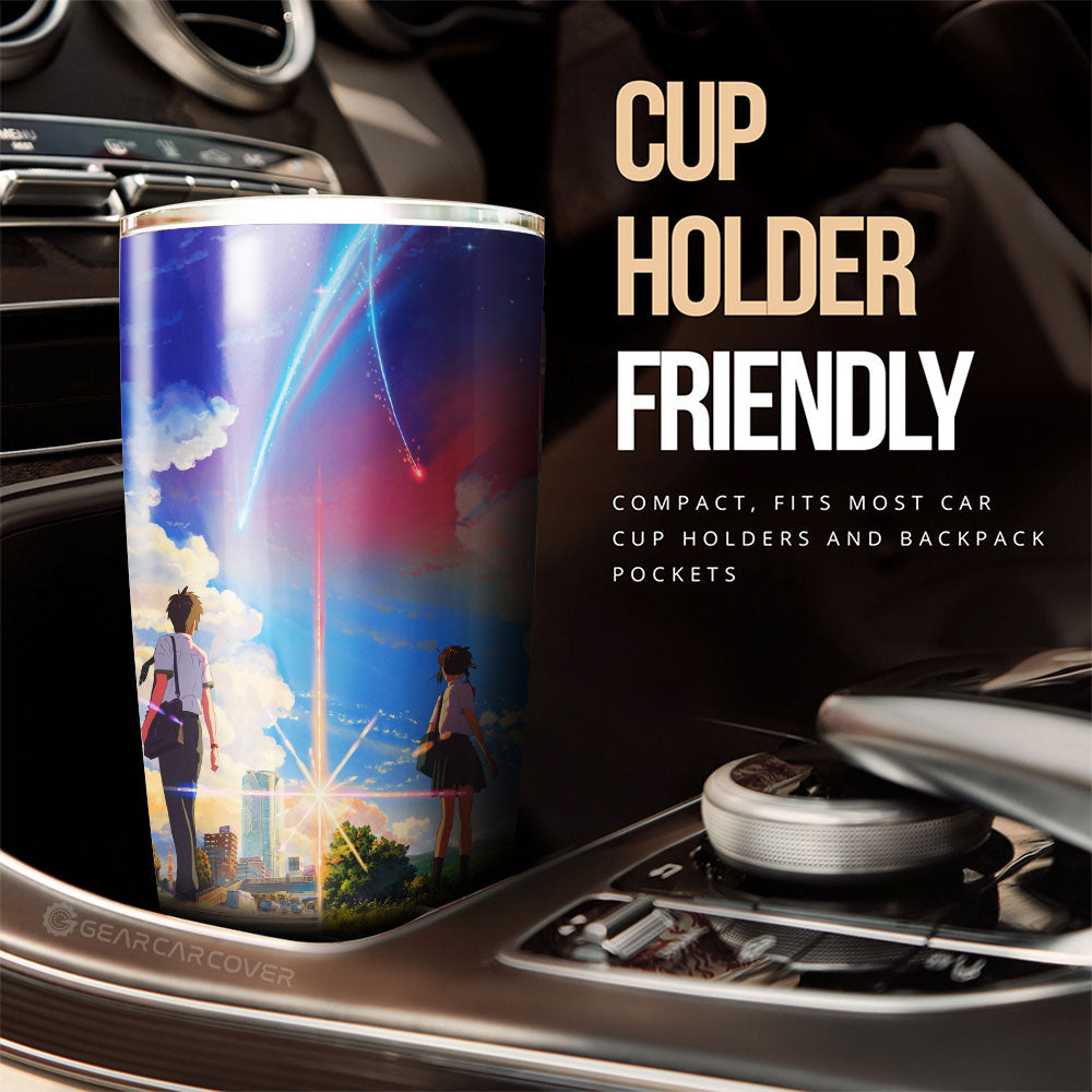 Your Name Tumbler Cup Custom Anime Car Accessories - Gearcarcover - 3