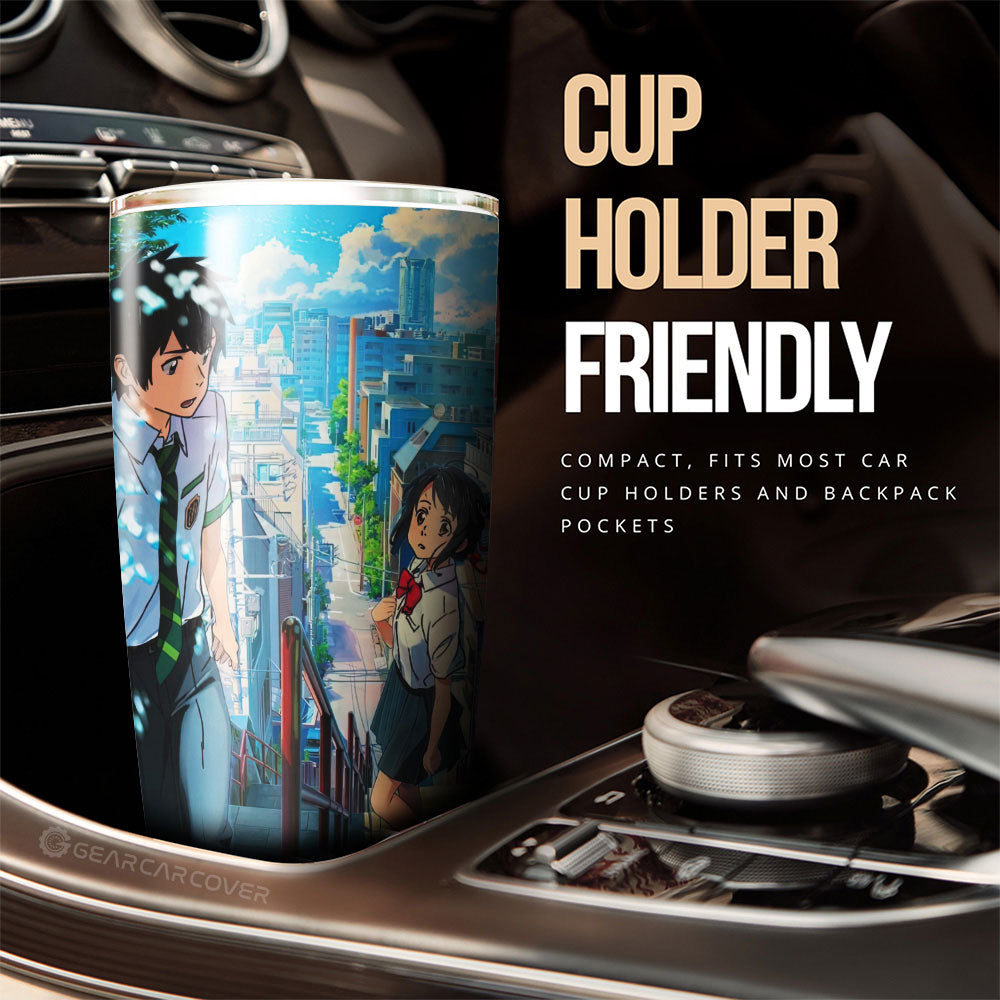 Your Name Tumbler Cup Custom Anime Car Accessories - Gearcarcover - 3
