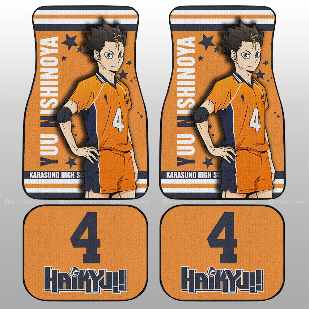 Yuu Nishinoya Car Floor Mats Custom Car Accessories - Gearcarcover - 2