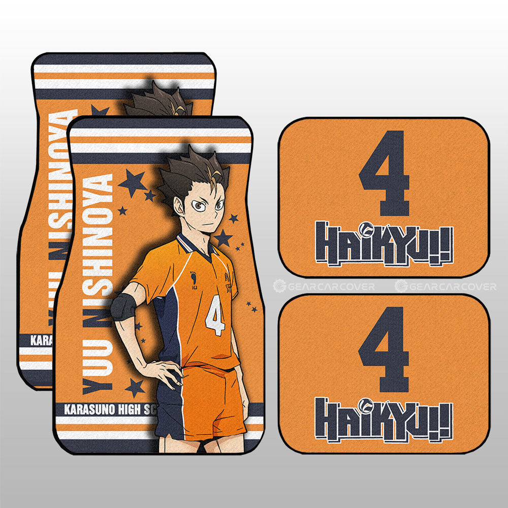 Yuu Nishinoya Car Floor Mats Custom Car Accessories - Gearcarcover - 3