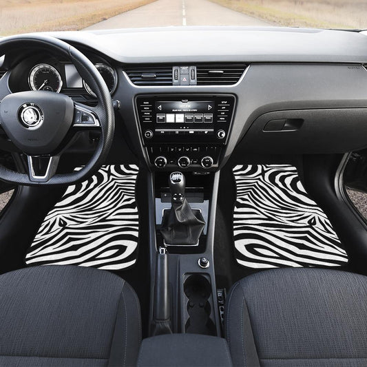 Zebra Car Floor Mats Printed Custom Animal Skin Car Accessories - Gearcarcover - 2