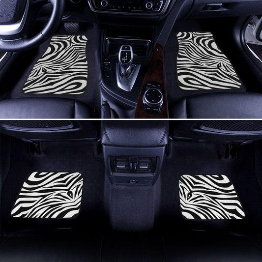 Zebra Car Floor Mats Printed Custom Animal Skin Car Accessories - Gearcarcover - 1