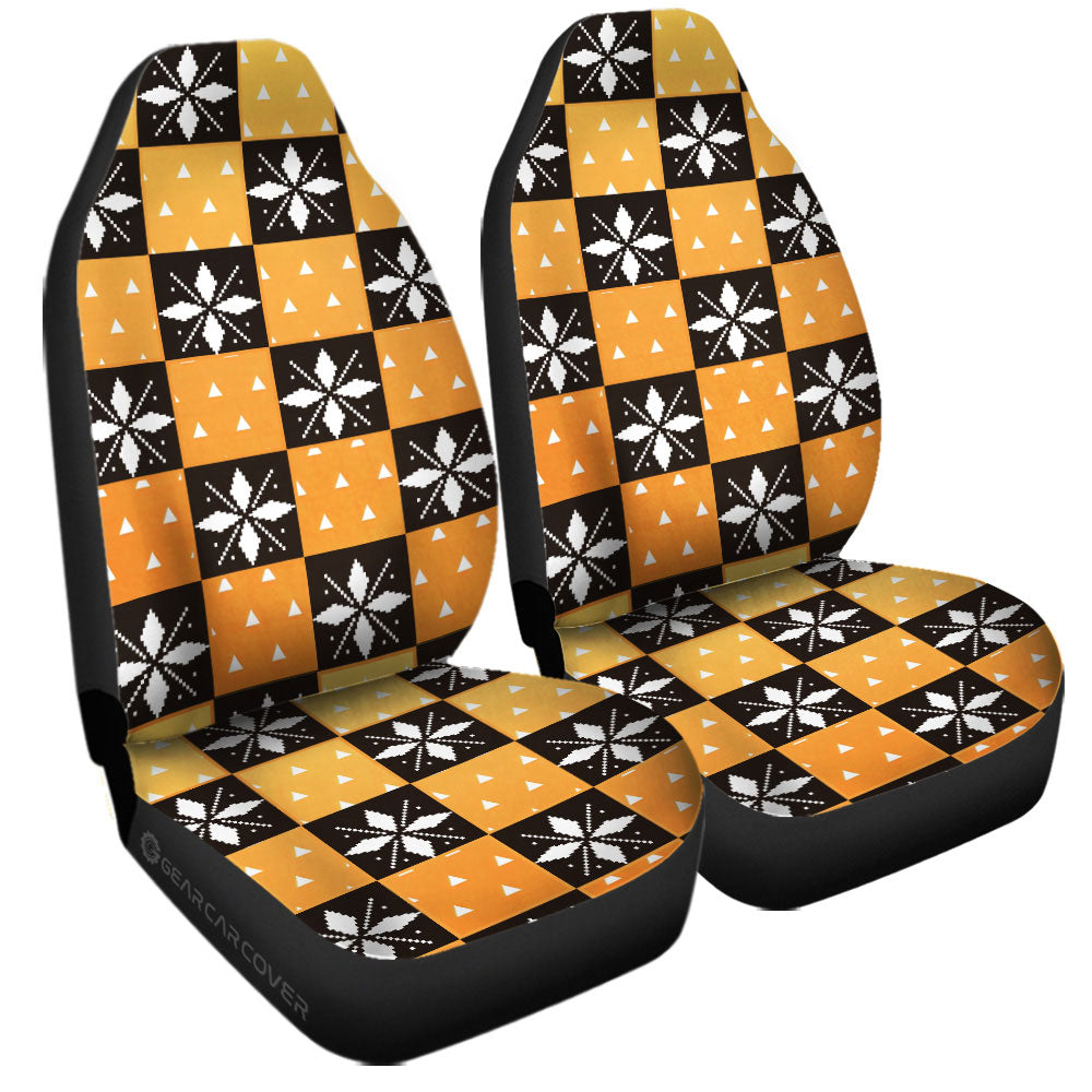 Zenitsu Agatsuma Car Seat Covers Custom Anime Car Accessories - Gearcarcover - 2