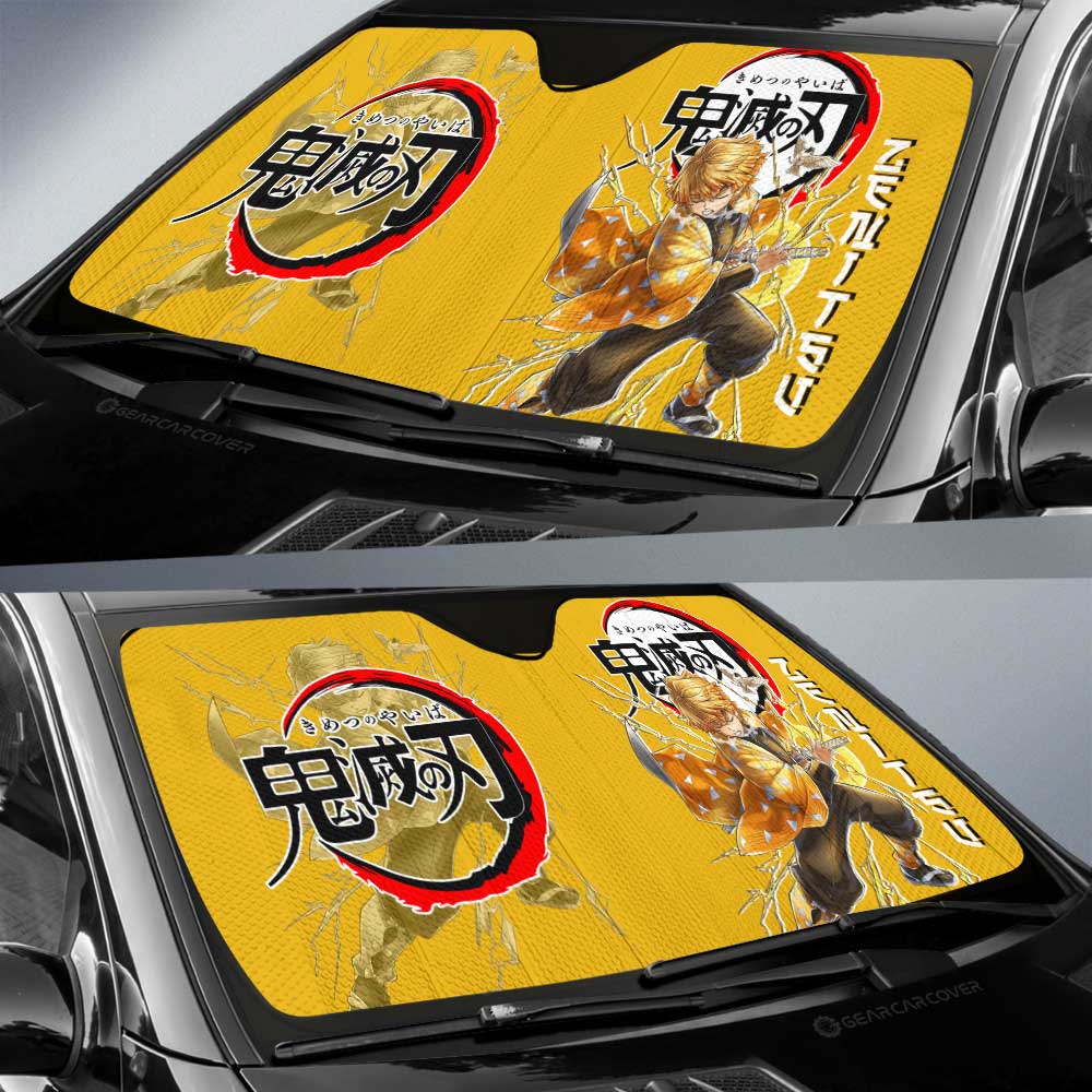 Zenitsu Agatsuma Car Sunshade Custom Car Accessories - Gearcarcover - 2