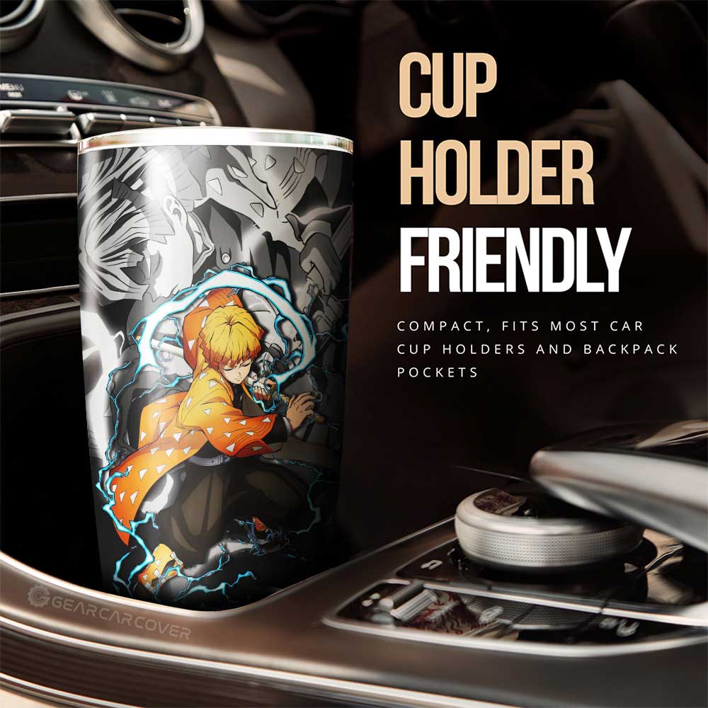Zenitsu Agatsuma Tumbler Cup Custom Car Accessories - Gearcarcover - 3