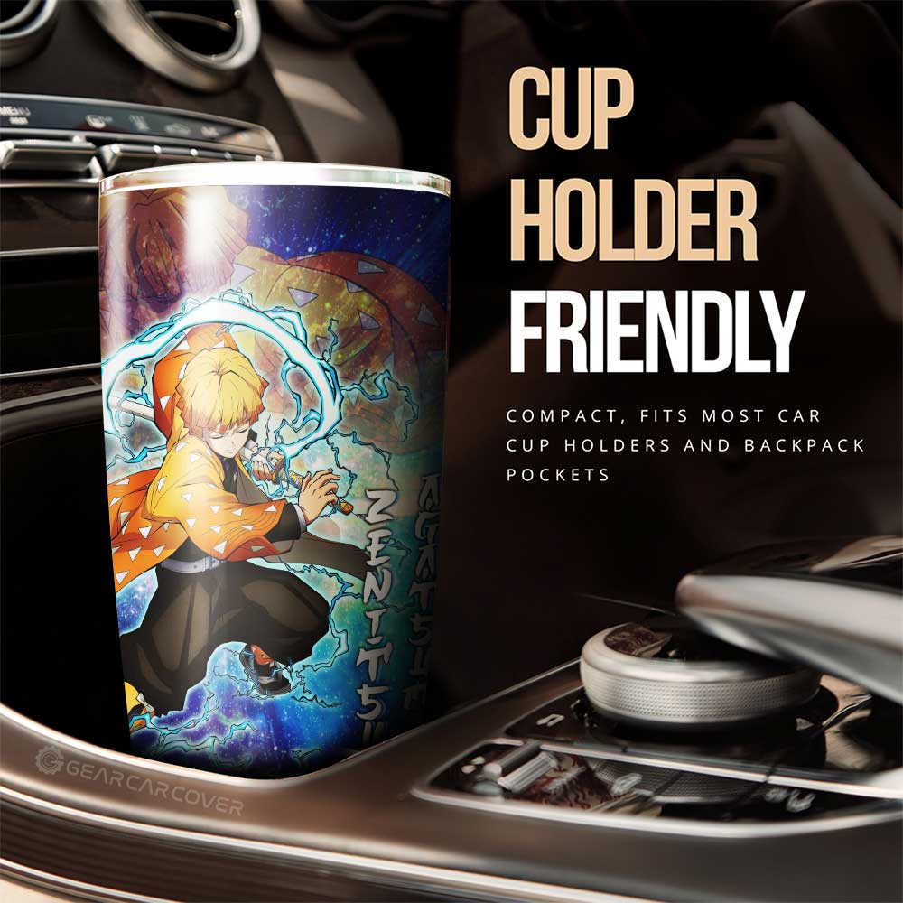 Zenitsu Agatsuma Tumbler Cup Custom Characters Car Accessories - Gearcarcover - 3