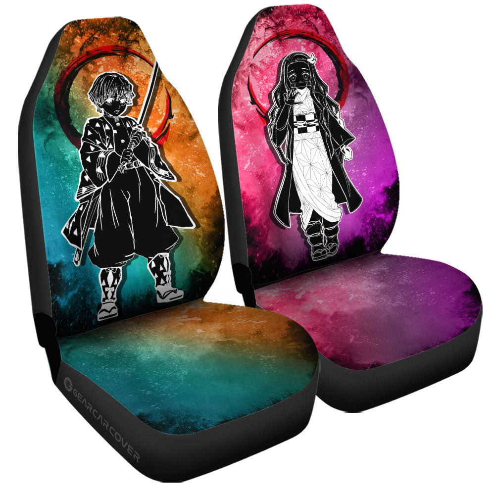 Zenitsu Nezuko Car Seat Covers Custom Car Accessories - Gearcarcover - 3