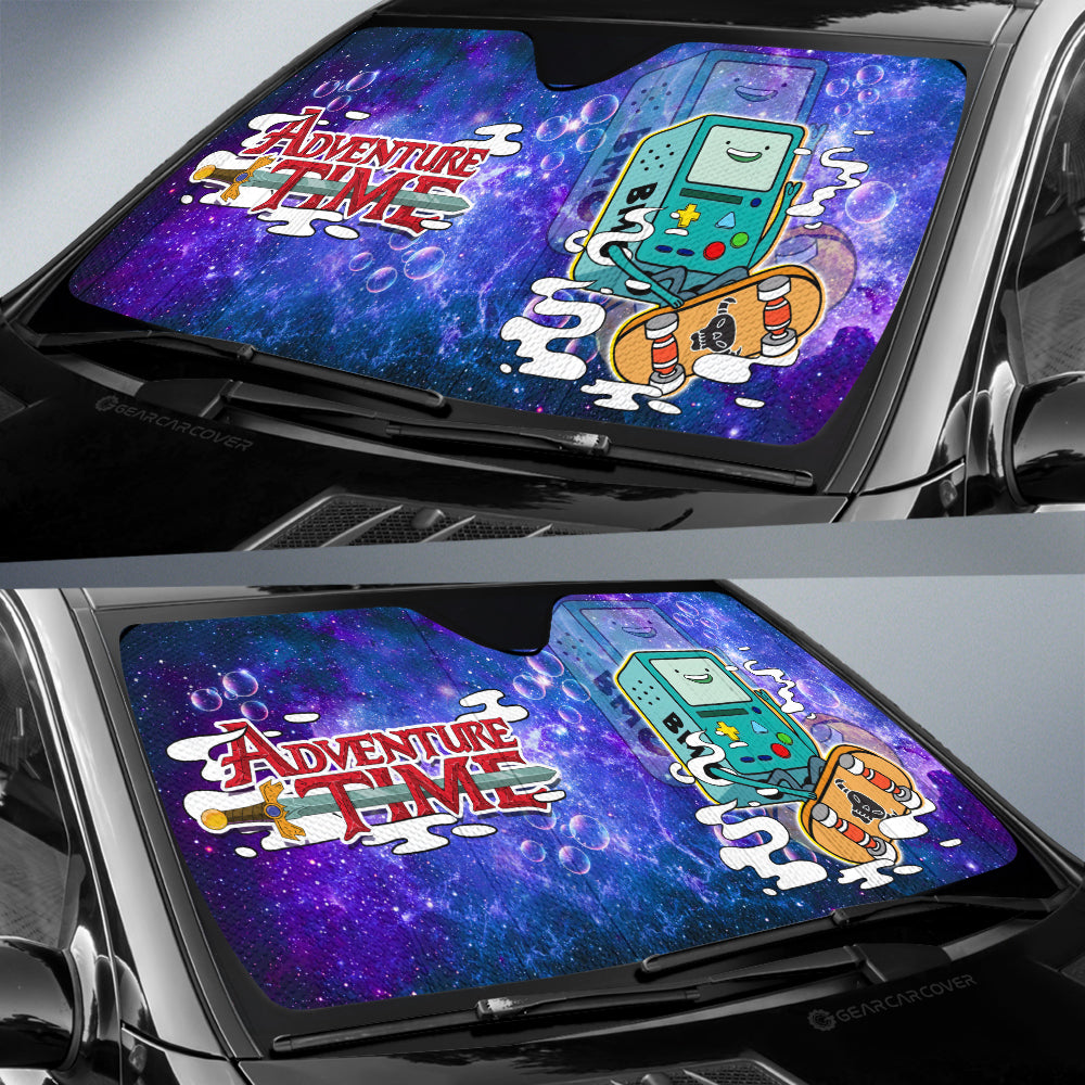 Adventure Time Bmo Galaxy Car Sunshade Custom - Gearcarcover - 3