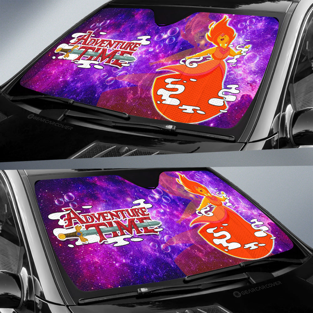 Adventure Time Fire Princess Galaxy Car Sunshade Custom - Gearcarcover - 3
