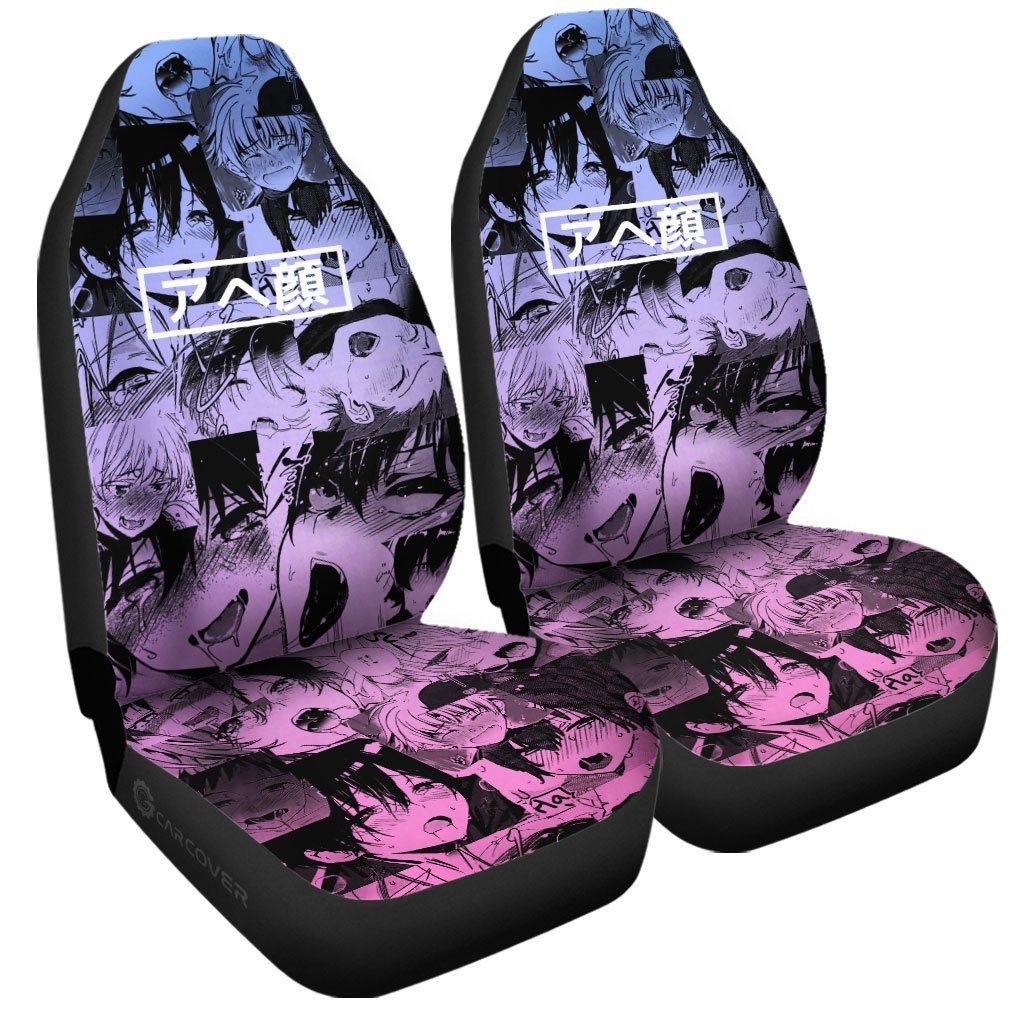 Ahegao Yaoi Car Seat Covers Custom Car Interior Accessories - Gearcarcover - 3