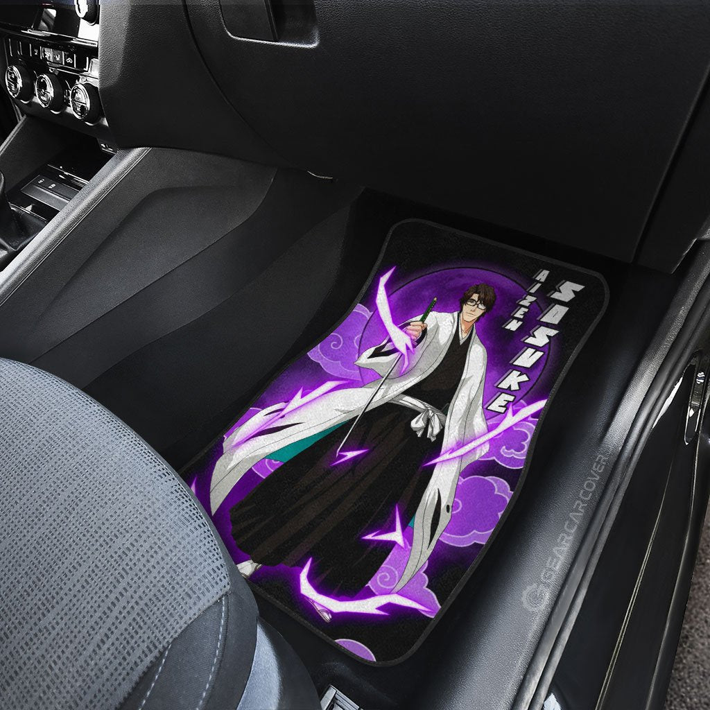 Aizen Sosuke Car Floor Mats Custom Anime Bleach Car Interior Accessories - Gearcarcover - 4