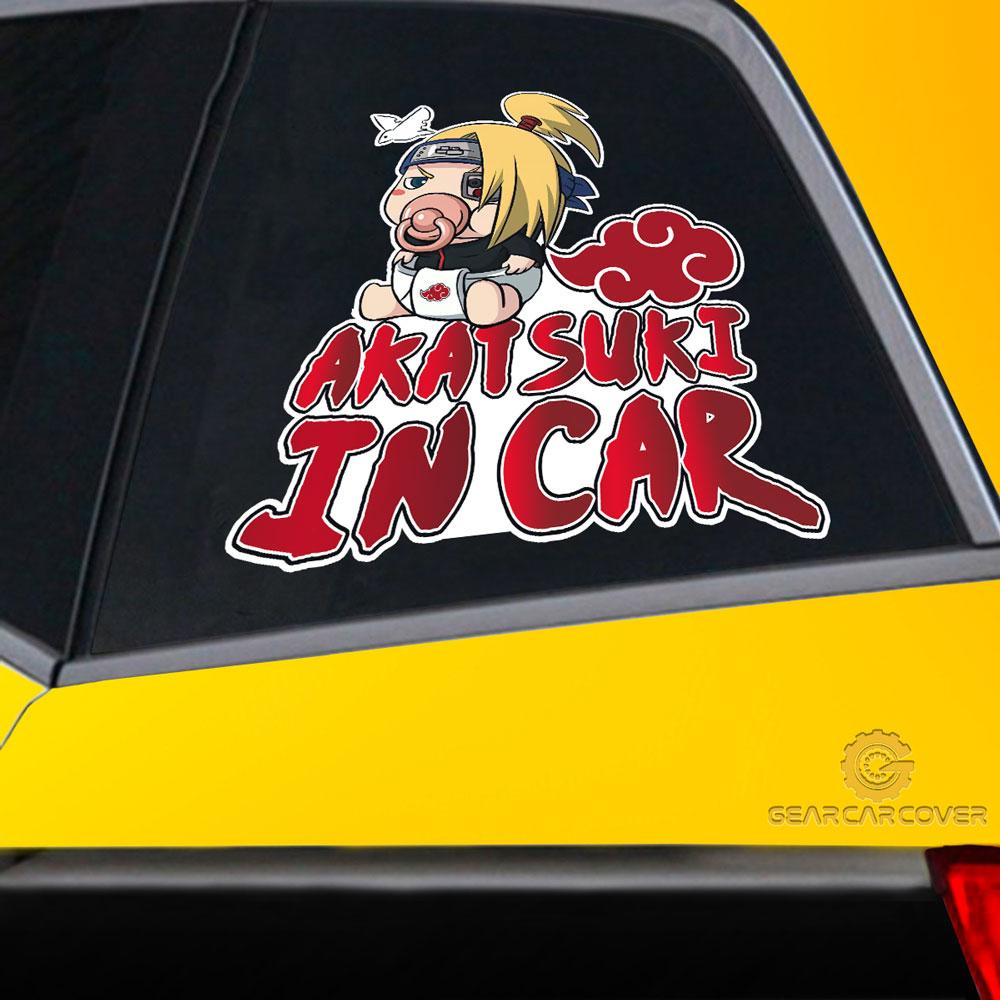 Akatsuki In Car Deidara Car Sticker Custom Akatsuki Members Naru Anime Car Accessories - Gearcarcover - 2