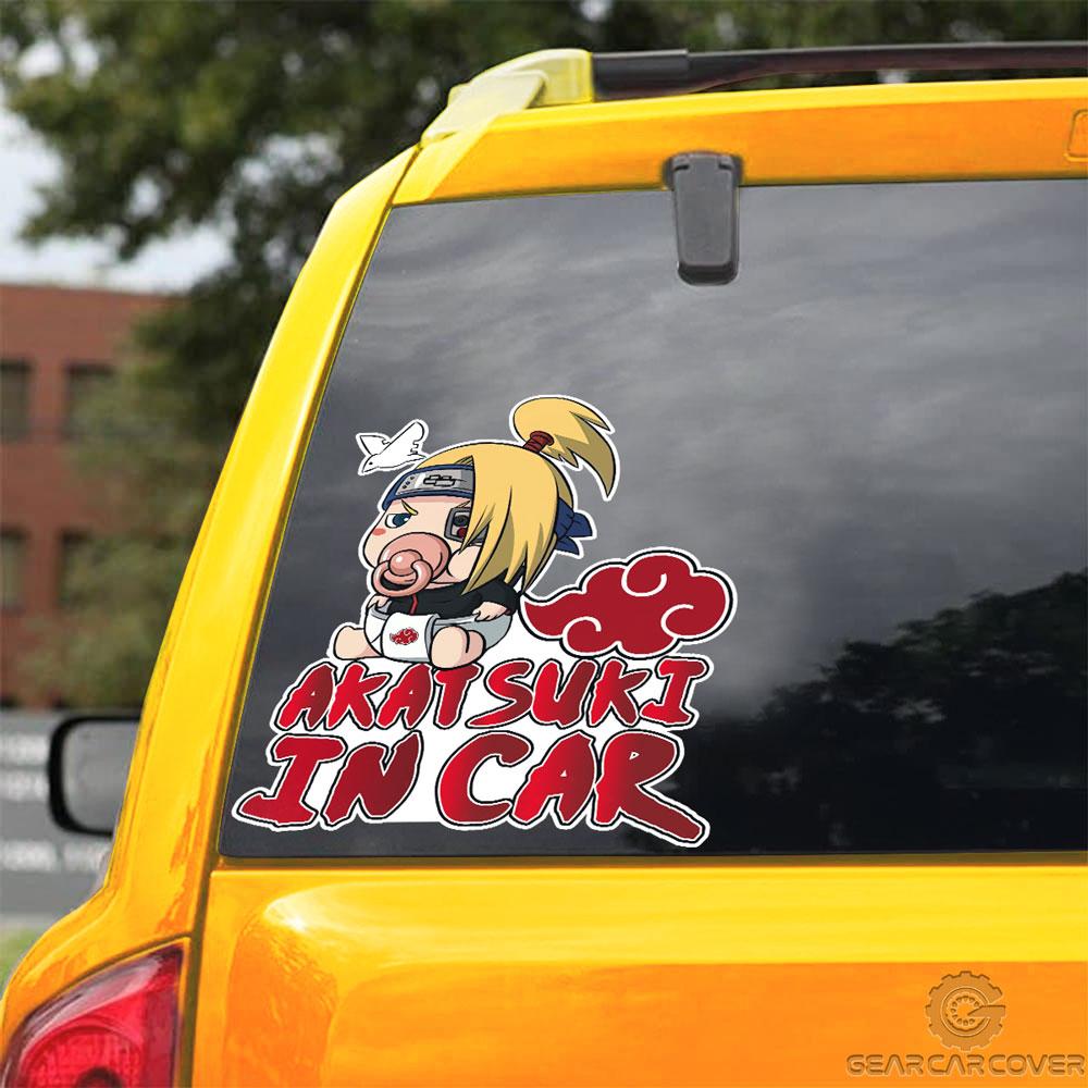 Akatsuki In Car Deidara Car Sticker Custom Akatsuki Members Naru Anime Car Accessories - Gearcarcover - 3