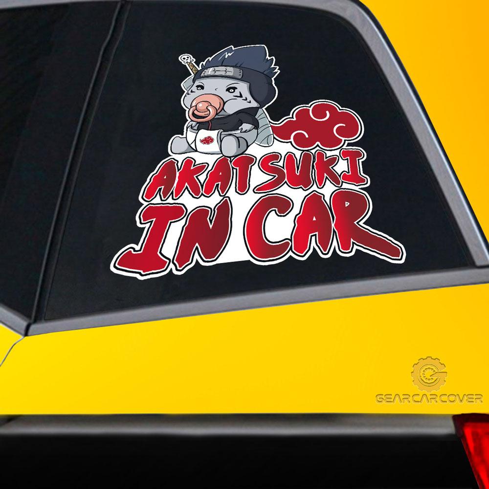 Akatsuki In Car Kisame Car Sticker Custom Akatsuki Members Naru Anime Car Accessories - Gearcarcover - 2