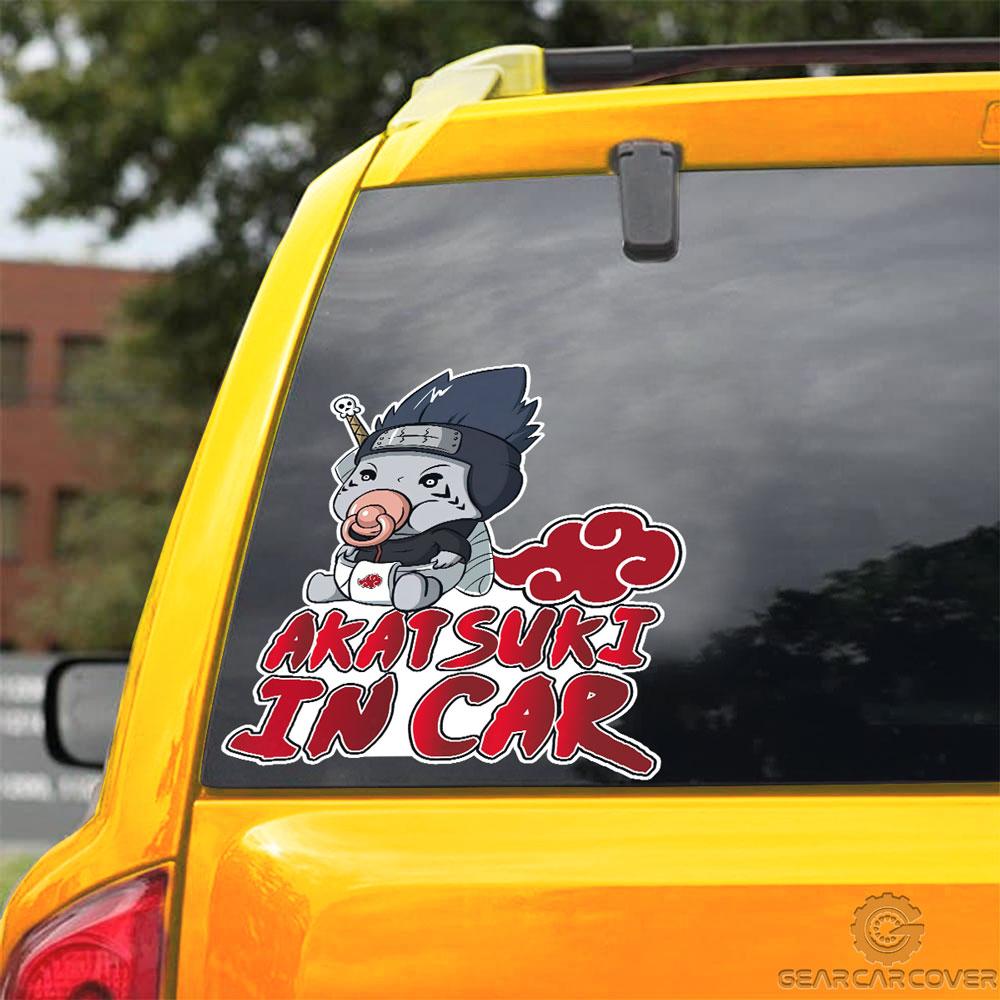 Akatsuki In Car Kisame Car Sticker Custom Akatsuki Members Naru Anime Car Accessories - Gearcarcover - 3